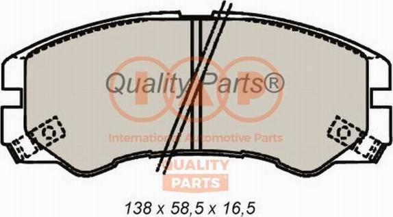 IAP QUALITY PARTS 704-09013 - Kit de plaquettes de frein, frein à disque cwaw.fr