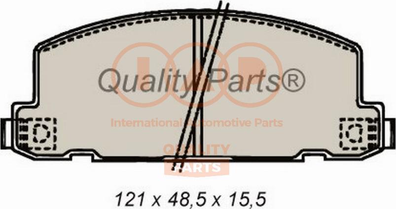 IAP QUALITY PARTS 704-09020 - Kit de plaquettes de frein, frein à disque cwaw.fr