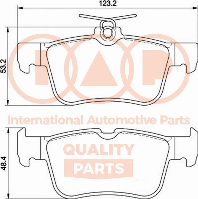 IAP QUALITY PARTS 704-04045 - Kit de plaquettes de frein, frein à disque cwaw.fr