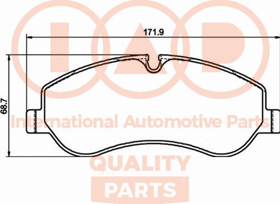 IAP QUALITY PARTS 704-04053P - Kit de plaquettes de frein, frein à disque cwaw.fr