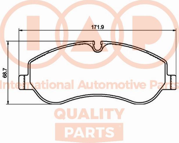 IAP QUALITY PARTS 704-04053 - Kit de plaquettes de frein, frein à disque cwaw.fr