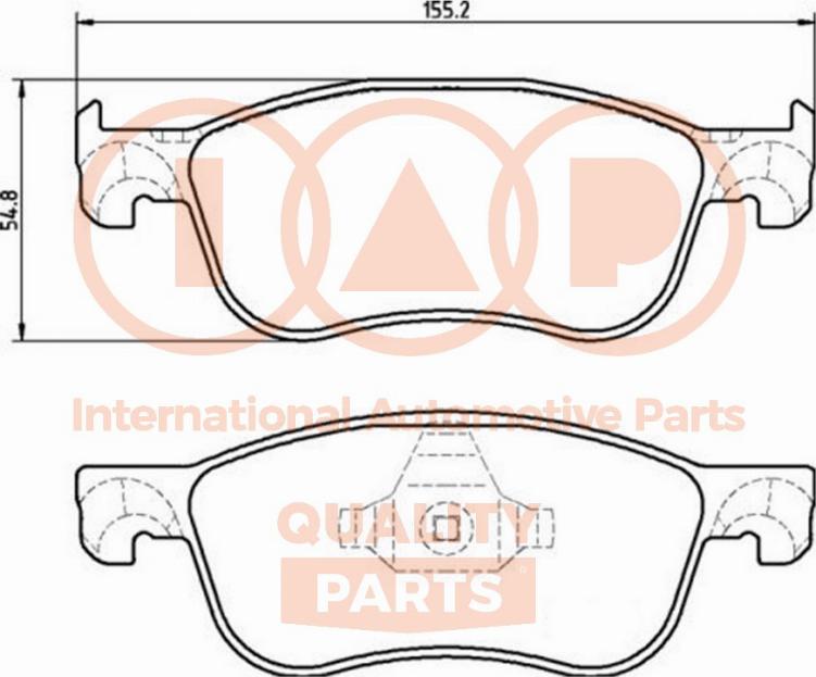 IAP QUALITY PARTS 704-04063P - Kit de plaquettes de frein, frein à disque cwaw.fr