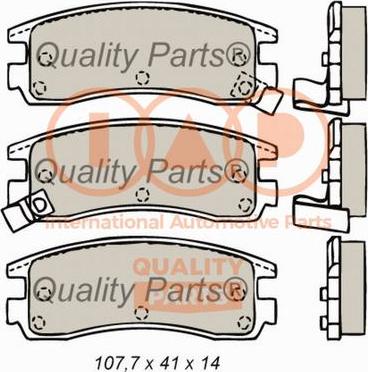 IAP QUALITY PARTS 704-05013 - Kit de plaquettes de frein, frein à disque cwaw.fr