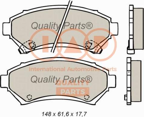 IAP QUALITY PARTS 704-05012 - Kit de plaquettes de frein, frein à disque cwaw.fr