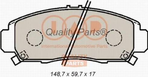 IAP QUALITY PARTS 704-06090X - Kit de plaquettes de frein, frein à disque cwaw.fr