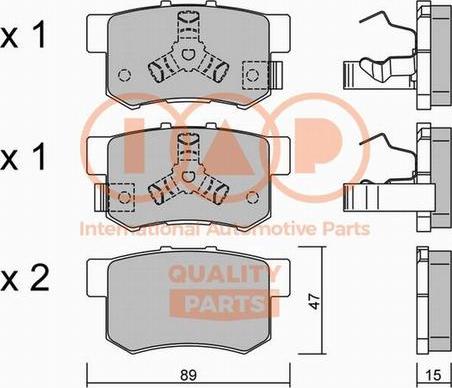 IAP QUALITY PARTS 704-06064P - Kit de plaquettes de frein, frein à disque cwaw.fr