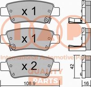 IAP QUALITY PARTS 704-06066P - Kit de plaquettes de frein, frein à disque cwaw.fr