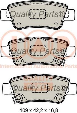 IAP QUALITY PARTS 704-06066 - Kit de plaquettes de frein, frein à disque cwaw.fr