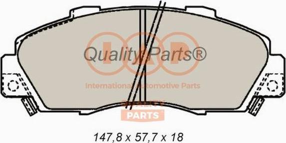 IAP QUALITY PARTS 704-06060 - Kit de plaquettes de frein, frein à disque cwaw.fr