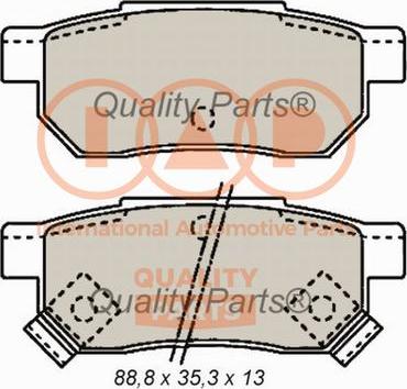 IAP QUALITY PARTS 704-06015 - Kit de plaquettes de frein, frein à disque cwaw.fr