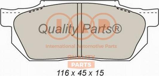 IAP QUALITY PARTS 704-06013 - Kit de plaquettes de frein, frein à disque cwaw.fr