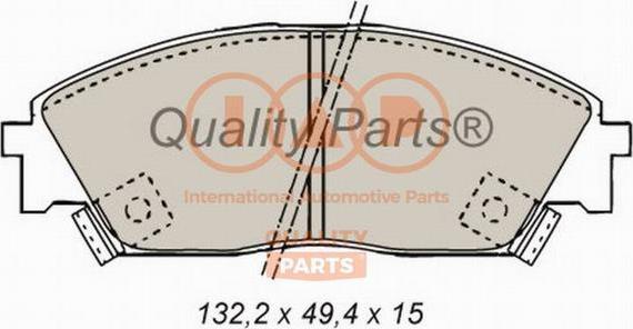 IAP QUALITY PARTS 704-06012 - Kit de plaquettes de frein, frein à disque cwaw.fr