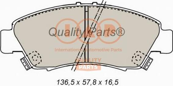 IAP QUALITY PARTS 704-06017 - Kit de plaquettes de frein, frein à disque cwaw.fr