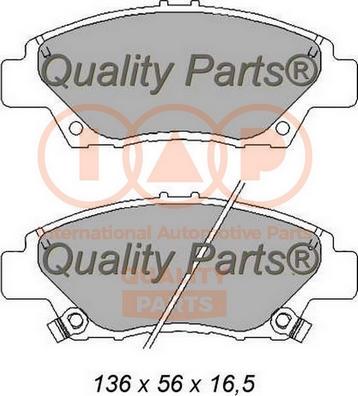 IAP QUALITY PARTS 704-06082 - Kit de plaquettes de frein, frein à disque cwaw.fr