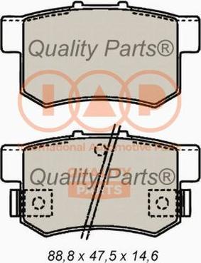 IAP QUALITY PARTS 704-06035P - Kit de plaquettes de frein, frein à disque cwaw.fr