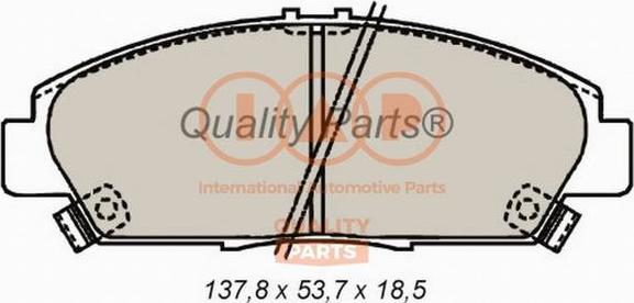 IAP QUALITY PARTS 704-06036 - Kit de plaquettes de frein, frein à disque cwaw.fr