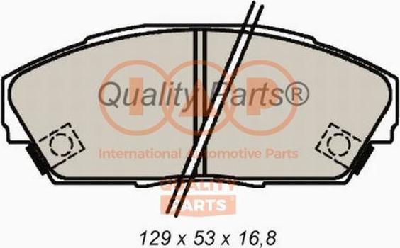 IAP QUALITY PARTS 704-06033 - Kit de plaquettes de frein, frein à disque cwaw.fr