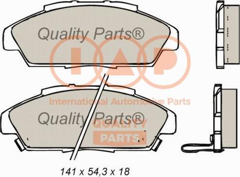 IAP QUALITY PARTS 704-06024 - Kit de plaquettes de frein, frein à disque cwaw.fr