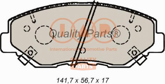 IAP QUALITY PARTS 704-06026P - Kit de plaquettes de frein, frein à disque cwaw.fr