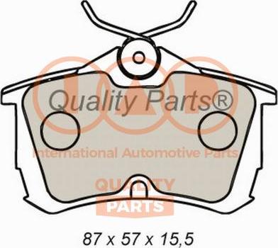 IAP QUALITY PARTS 704-06027 - Kit de plaquettes de frein, frein à disque cwaw.fr