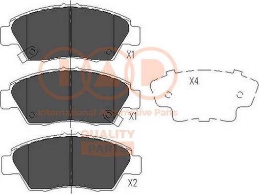 IAP QUALITY PARTS 704-06110 - Kit de plaquettes de frein, frein à disque cwaw.fr