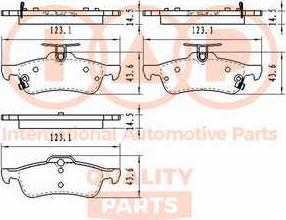 IAP QUALITY PARTS 704-06111 - Kit de plaquettes de frein, frein à disque cwaw.fr