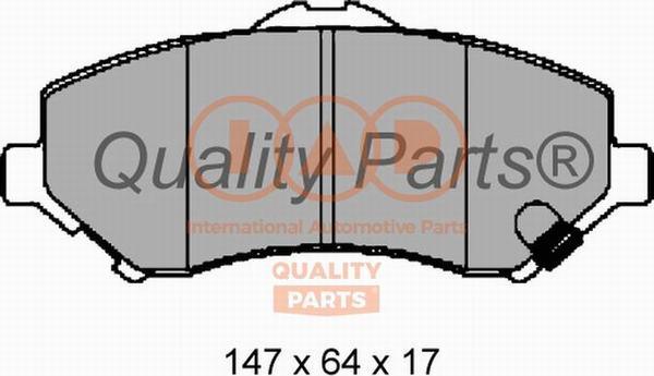 IAP QUALITY PARTS 704-00029 - Kit de plaquettes de frein, frein à disque cwaw.fr