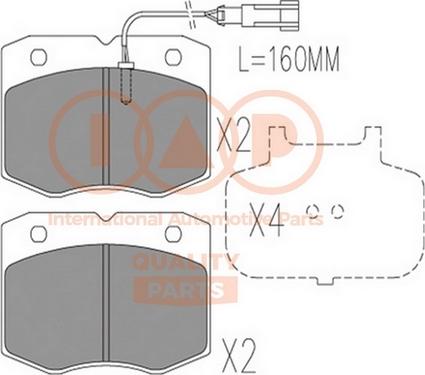 IAP QUALITY PARTS 704-00070 - Kit de plaquettes de frein, frein à disque cwaw.fr