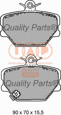 IAP QUALITY PARTS 704-00100 - Kit de plaquettes de frein, frein à disque cwaw.fr