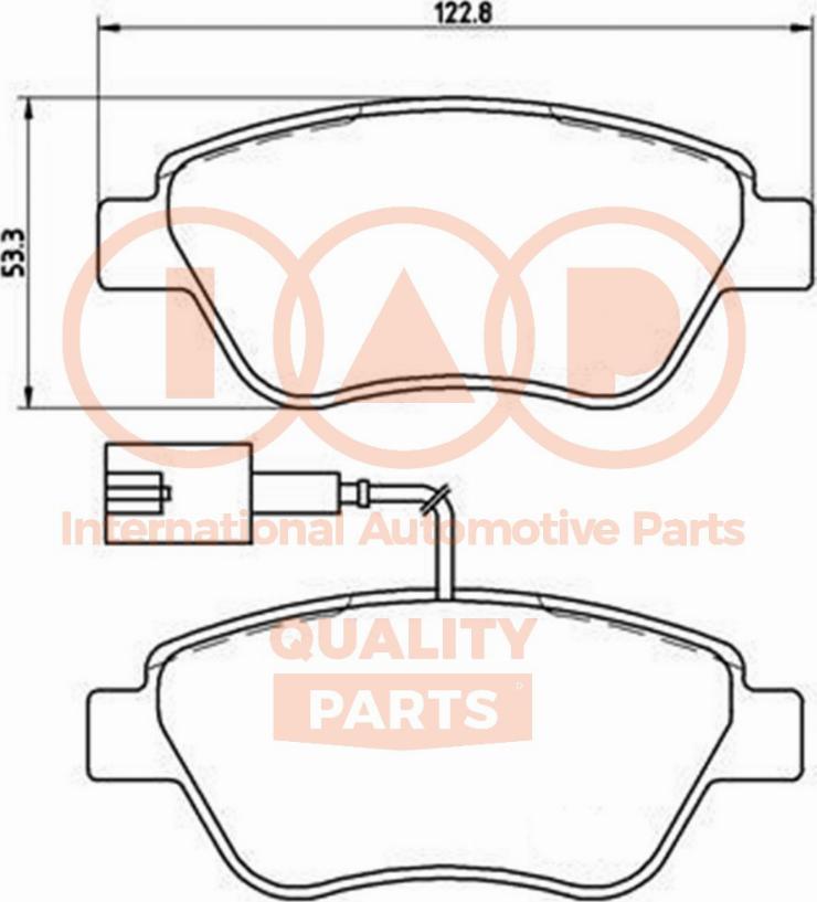 IAP QUALITY PARTS 704-08052 - Kit de plaquettes de frein, frein à disque cwaw.fr