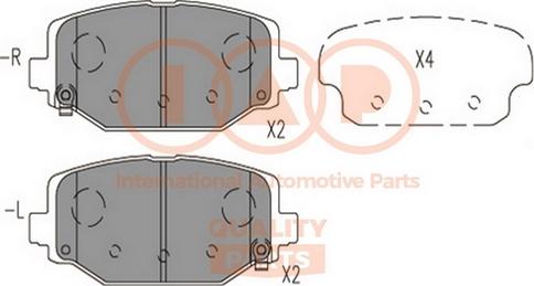 IAP QUALITY PARTS 704-08012 - Kit de plaquettes de frein, frein à disque cwaw.fr