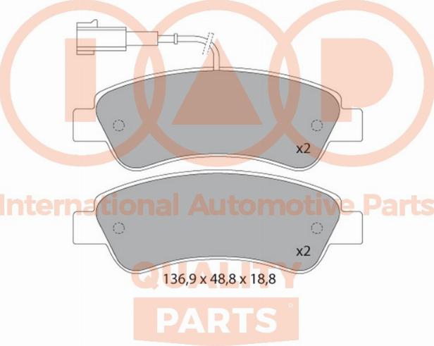 IAP QUALITY PARTS 704-08031 - Kit de plaquettes de frein, frein à disque cwaw.fr