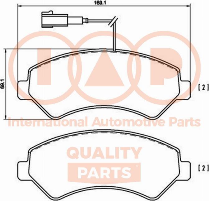 IAP QUALITY PARTS 704-08033P - Kit de plaquettes de frein, frein à disque cwaw.fr