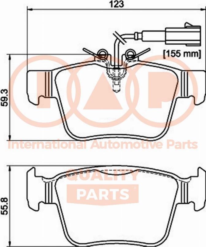 IAP QUALITY PARTS 704-08101 - Kit de plaquettes de frein, frein à disque cwaw.fr