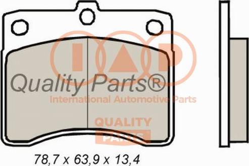 IAP QUALITY PARTS 704-03040 - Kit de plaquettes de frein, frein à disque cwaw.fr