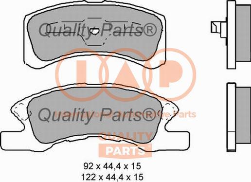 IAP QUALITY PARTS 704-03110 - Kit de plaquettes de frein, frein à disque cwaw.fr