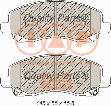 IAP QUALITY PARTS 704-02043X - Kit de plaquettes de frein, frein à disque cwaw.fr