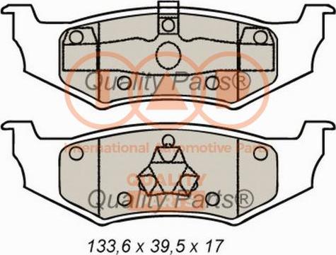 IAP QUALITY PARTS 704-02061 - Kit de plaquettes de frein, frein à disque cwaw.fr