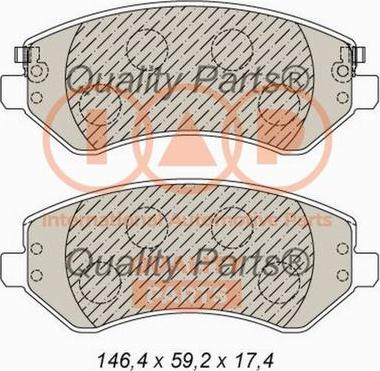 IAP QUALITY PARTS 704-02016X - Kit de plaquettes de frein, frein à disque cwaw.fr