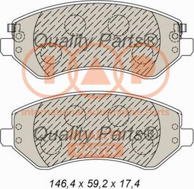 IAP QUALITY PARTS 704-02016 - Kit de plaquettes de frein, frein à disque cwaw.fr