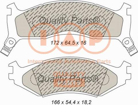 IAP QUALITY PARTS 704-02010 - Kit de plaquettes de frein, frein à disque cwaw.fr