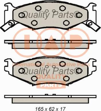 IAP QUALITY PARTS 704-02011 - Kit de plaquettes de frein, frein à disque cwaw.fr