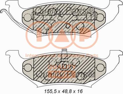 IAP QUALITY PARTS 704-02013 - Kit de plaquettes de frein, frein à disque cwaw.fr