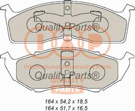 IAP QUALITY PARTS 704-02012 - Kit de plaquettes de frein, frein à disque cwaw.fr