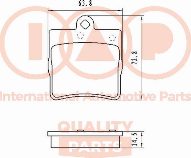 IAP QUALITY PARTS 704-02081 - Kit de plaquettes de frein, frein à disque cwaw.fr