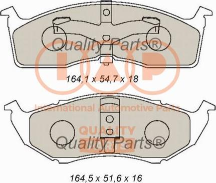 IAP QUALITY PARTS 704-02031 - Kit de plaquettes de frein, frein à disque cwaw.fr