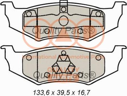 IAP QUALITY PARTS 704-02032 - Kit de plaquettes de frein, frein à disque cwaw.fr