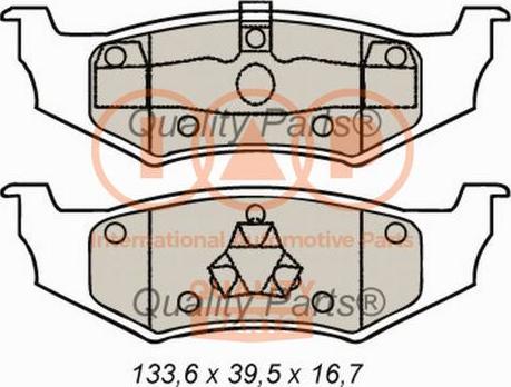 IAP QUALITY PARTS 704-02071 - Kit de plaquettes de frein, frein à disque cwaw.fr