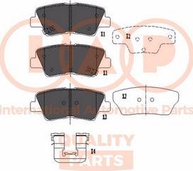 IAP QUALITY PARTS 704-07095X - Kit de plaquettes de frein, frein à disque cwaw.fr