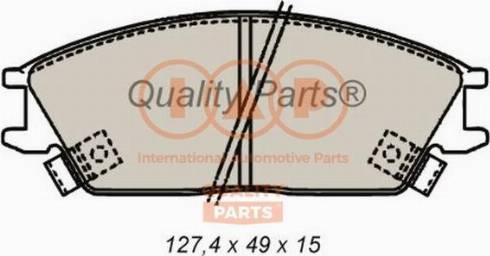 IAP QUALITY PARTS 704-07045 - Kit de plaquettes de frein, frein à disque cwaw.fr